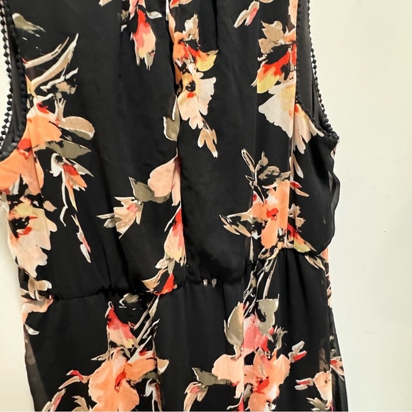 Addition Elle Michel Studio High Low Floral Vneck Dress Size 22 - Picture 4 of 14